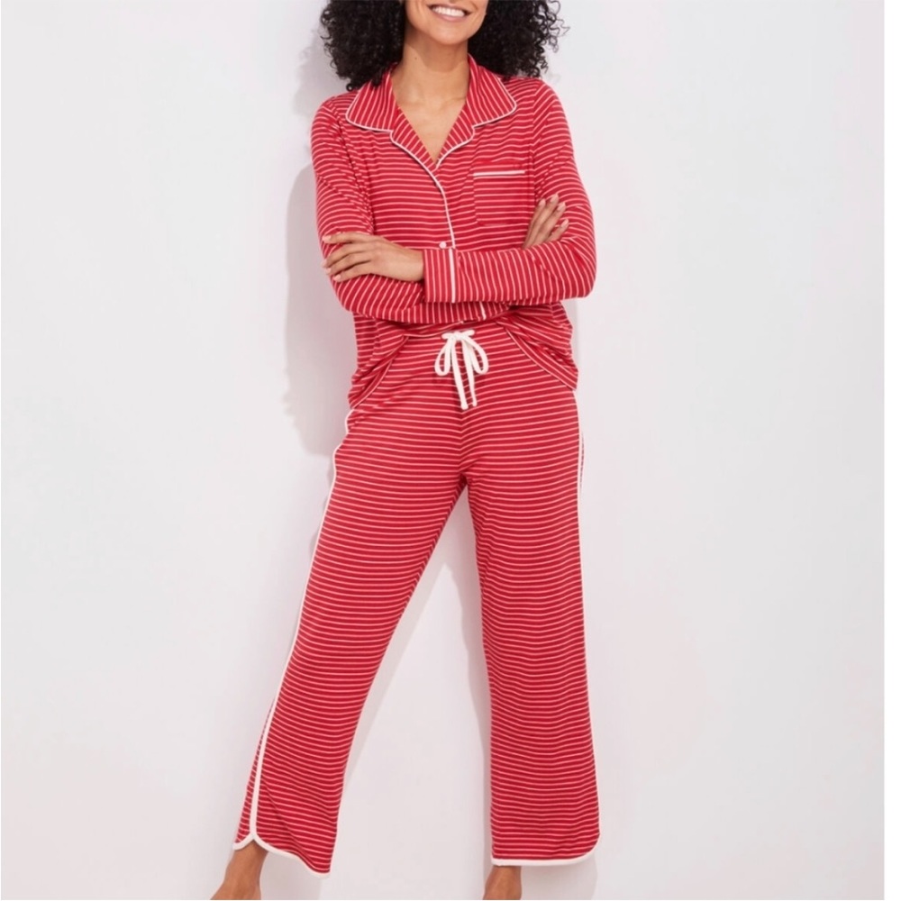 Vineyard Vines Red and White Striped Pajama Set